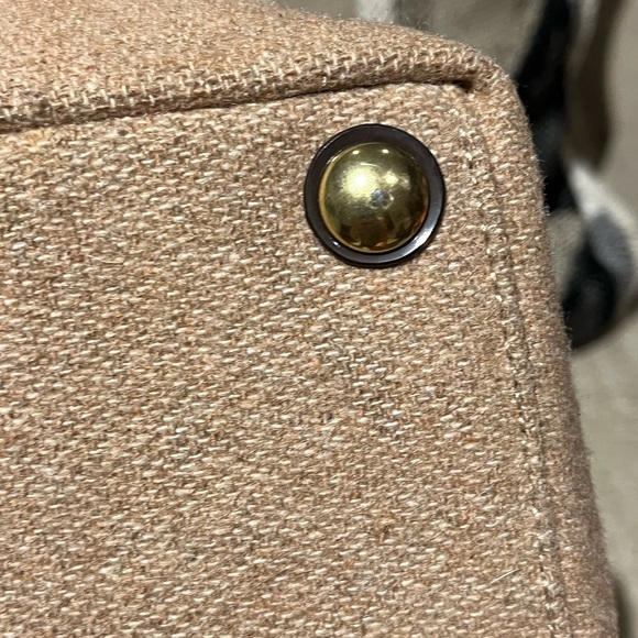 Coach Signature Stripe Wool Lunch Tote - Picture 8 of 16